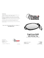 NuWave Cast Iron Grill User Manual предпросмотр