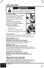 Предварительный просмотр 10 страницы NuWave OxyPure BM47001 Owner'S Manual