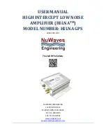 Preview for 1 page of NuWaves HILNA GPS User Manual