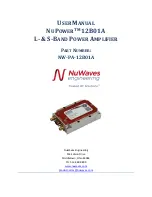 Preview for 1 page of NuWaves NuPower 12B01A User Manual