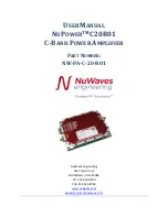 Preview for 1 page of NuWaves NuPower C20R01 User Manual