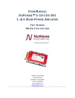 NuWaves NUPOWER S-10-C01-S01 User Manual preview