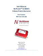 NuWaves NUPOWER S100A01 User Manual preview