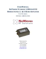 NuWaves NUPOWER XTENDER 12B04A-D30 User Manual preview