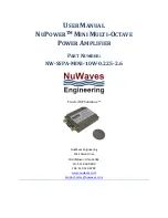 Preview for 1 page of NuWaves NW-SSPA-MINI-10W-0.225-2.6 User Manual