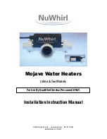 NuWhirl Mojave Inline suction Installation Instructions Manual preview