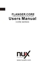 nux Flanger Core User Manual предпросмотр