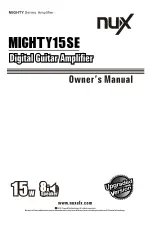 nux MIGHTY15SE Owner'S Manual предпросмотр