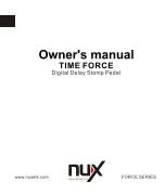 nux Time Force Owner'S Manual предпросмотр