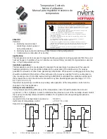 nVent Hoffman Temperature Control Switch Instruction Manual предпросмотр