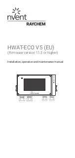 nVent RAYCHEM HWAT-ECO V5 Installation, Operation And Maintenance Manual предпросмотр