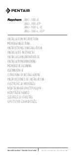 Preview for 1 page of nVent RAYCHEM JBU-100-E Installation Instruction