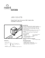 nvent JBS-100-STB Installation Instructions Manual preview