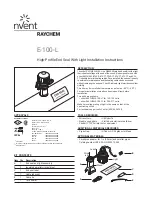 nvent RAYCHEM E-100-L Installation Instructions Manual preview