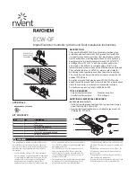 nvent RAYCHEM ECW-GF Installation Instructions Manual предпросмотр