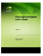 Nvidia ForceWare Graphics Drivers Frame Synchronization User Manual preview