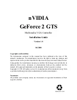 Nvidia GeForce 2 GTS Installation Manual предпросмотр