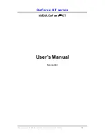 Предварительный просмотр 1 страницы Nvidia GeForce GT series User Manual