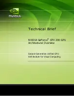 Nvidia GeForce GTX 200 GPU Technical Brief предпросмотр