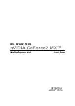 Nvidia GeForce2 - MX 400 64MB AGP Video Card User Manual предпросмотр