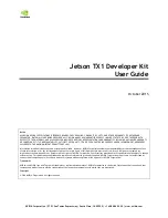 Предварительный просмотр 1 страницы Nvidia JETSON TX1 User Manual