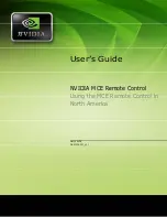 Nvidia MCE Remote Control User Manual preview