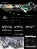 Предварительный просмотр 1 страницы Nvidia Quadro FX 1700 Specification