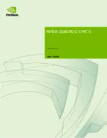 Предварительный просмотр 1 страницы Nvidia QUADRO G-SYNC II User Manual