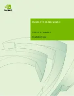 Nvidia RTX BLADE SERVER Installation Manual preview