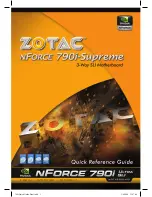 Nvidia zotac nforce 790i-supreme Quick Reference Manual preview