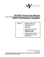 Preview for 1 page of NVision NV1023 Instruction Manual