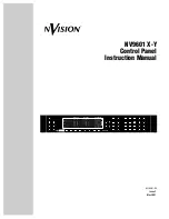 NVision NV9601 X-Y Instruction Manual preview