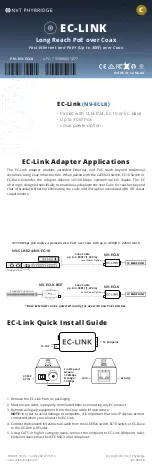 NVT Phybridge EC-Link Quick Start Manual preview