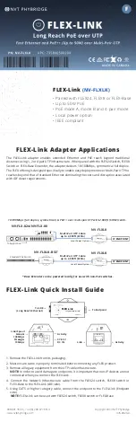 NVT Phybridge FLEX-Link Quick Start Manual preview
