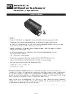 Preview for 2 page of NVT NV-EC1701 Complete Installation Manual