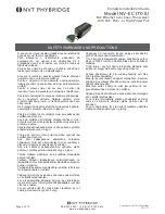 Preview for 2 page of NVT NV-EC1701U Installation Manual