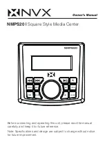 Предварительный просмотр 1 страницы NVX NMPS20 Owner'S Manual