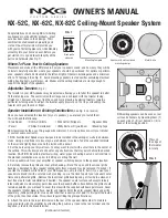 Nxg 52C Owner'S Manual предпросмотр