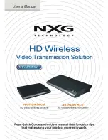 Preview for 1 page of Nxg HX-HDMIWL-T User Manual