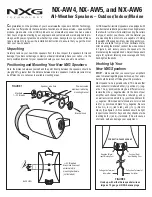 Nxg NX-AW4 Quick Manual предпросмотр