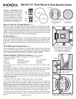 Nxg NX-C8.3-P 8" Manual предпросмотр