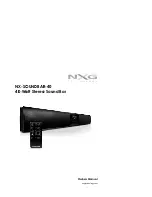 Предварительный просмотр 1 страницы Nxg nx-soundbar-40 Owner'S Manual