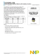 Предварительный просмотр 1 страницы NXP Semiconductors A3M36SL039I Manual