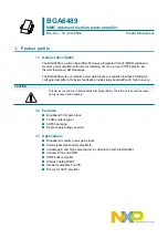 NXP Semiconductors BGA6489 Product Data Sheet preview