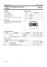 Предварительный просмотр 2 страницы NXP Semiconductors BGD502 Datasheet