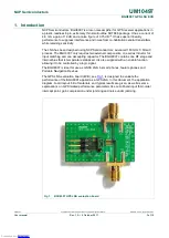 Предварительный просмотр 3 страницы NXP Semiconductors BGU8007 GPS LNA EVB User Manual