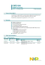 NXP Semiconductors CBT3126 Product Data Sheet предпросмотр