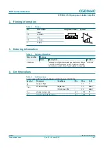 Preview for 2 page of NXP Semiconductors CGD944C Product Data Sheet