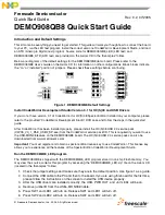 Preview for 1 page of NXP Semiconductors DEMO908QB8 Quick Start Manual