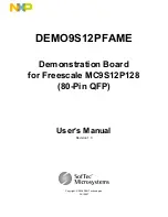 Предварительный просмотр 1 страницы NXP Semiconductors DEMO9S12PFAME User Manual